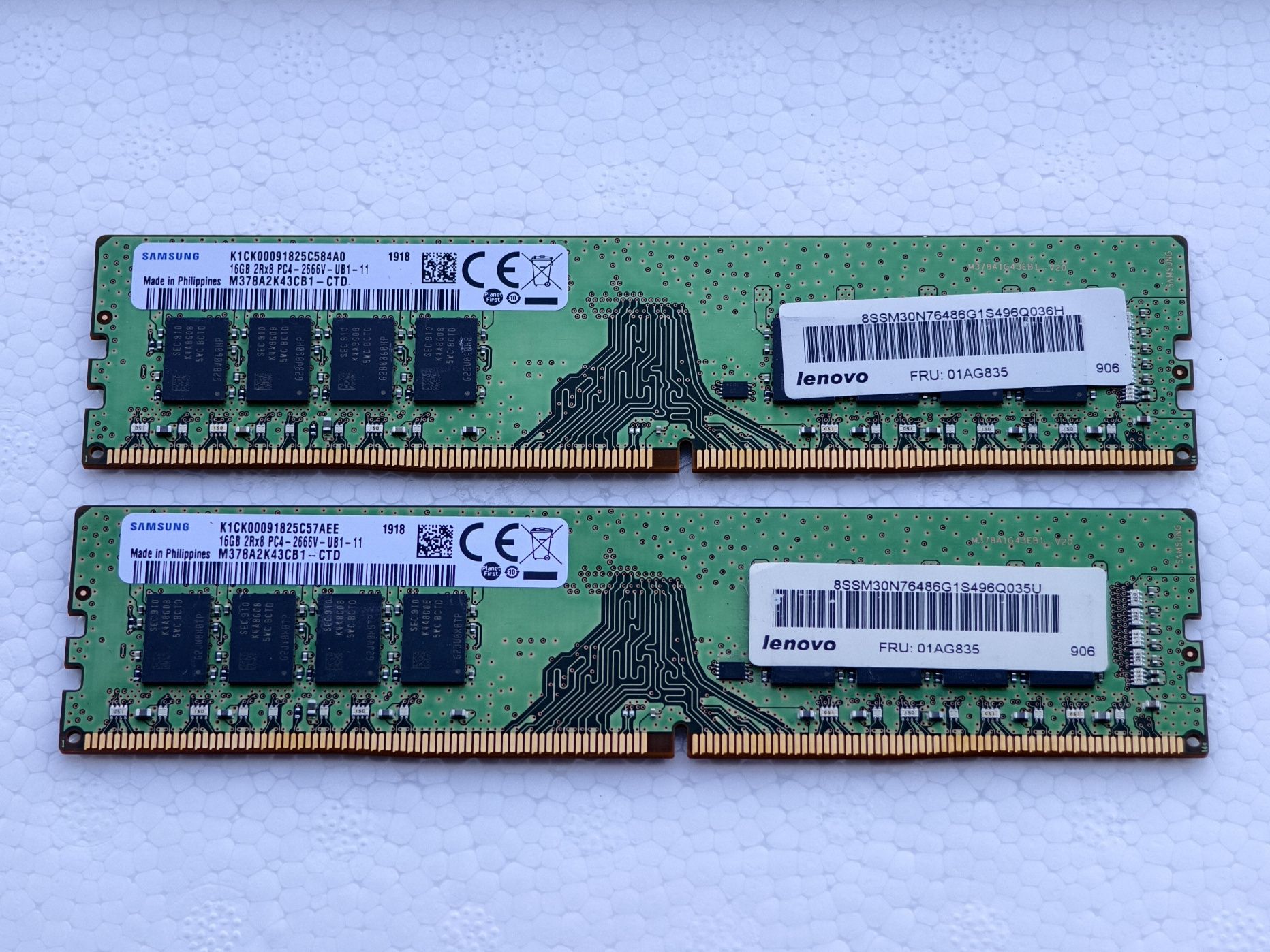 RAM 32gb, DDR4 Samsung 2666mhz