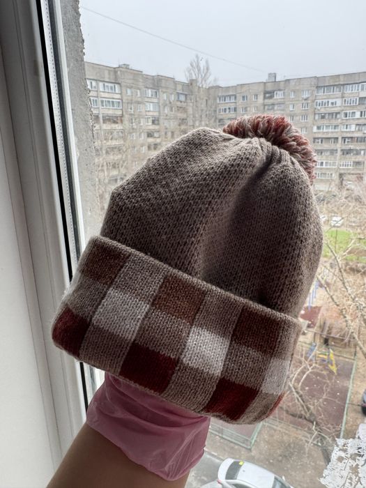 Детская шапку теплая