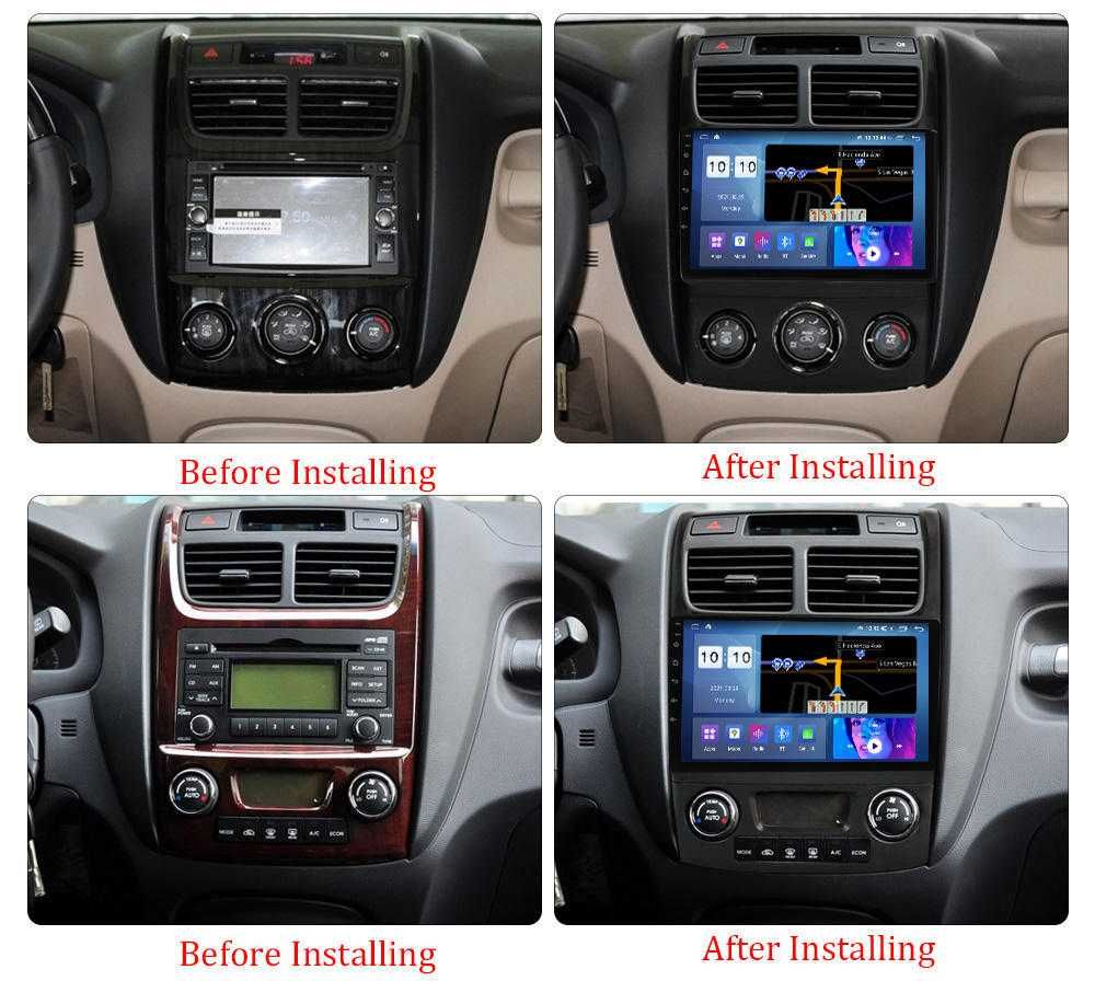 Navigatie Android 14 KIA SPORTAGE 2007-2012 1/8 Gb Waze CarPlay CAMERA
