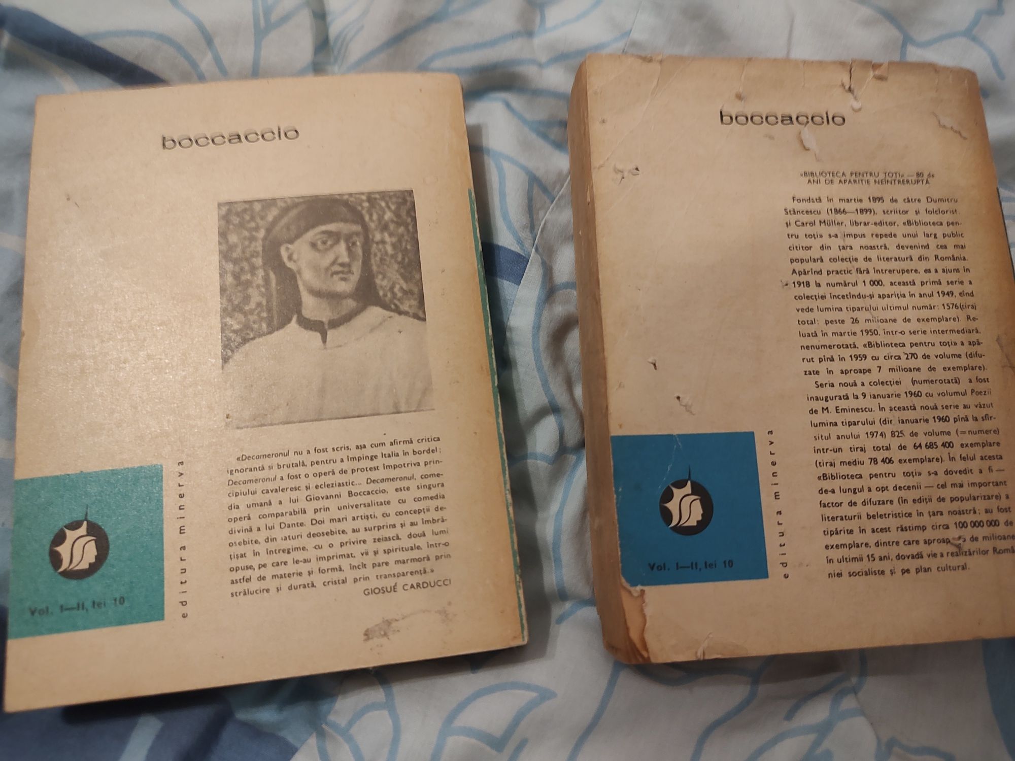 Decameronul, ambele volume, de Boccaccio