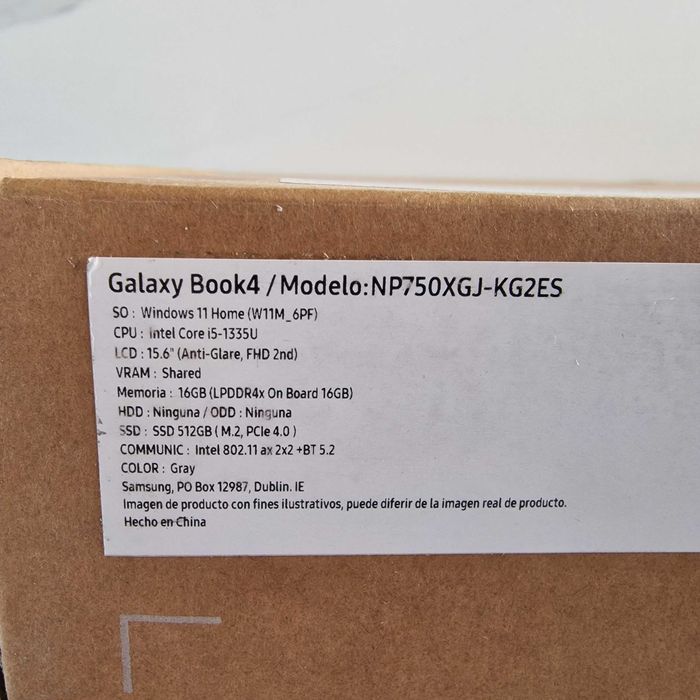 Laptop Samsung Galaxy Book4, 15.6″, Intel Core i5, 16GB RAM, 512GB SSD