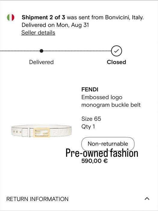Fendi колан / 65