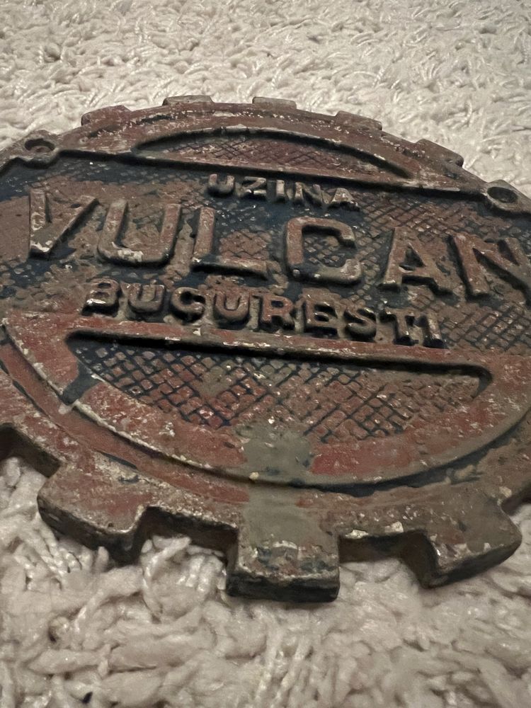 Semn metal masiv Uzina Vulcan Bucuresti