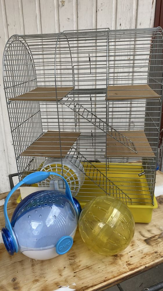 set cusca,bila de joaca, bila transport hamster