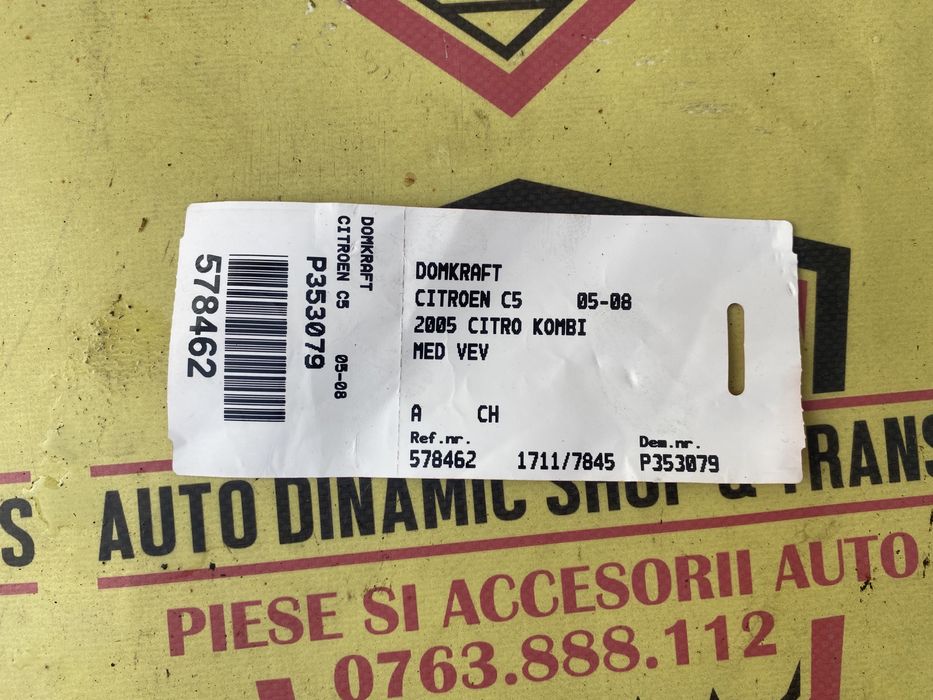 Cric Auto original Citroen C5 + manivela coarba cheie prezoane