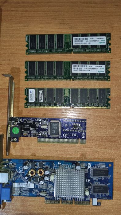 Продом материнку + проц + азу + видеокарту + сетевую карту