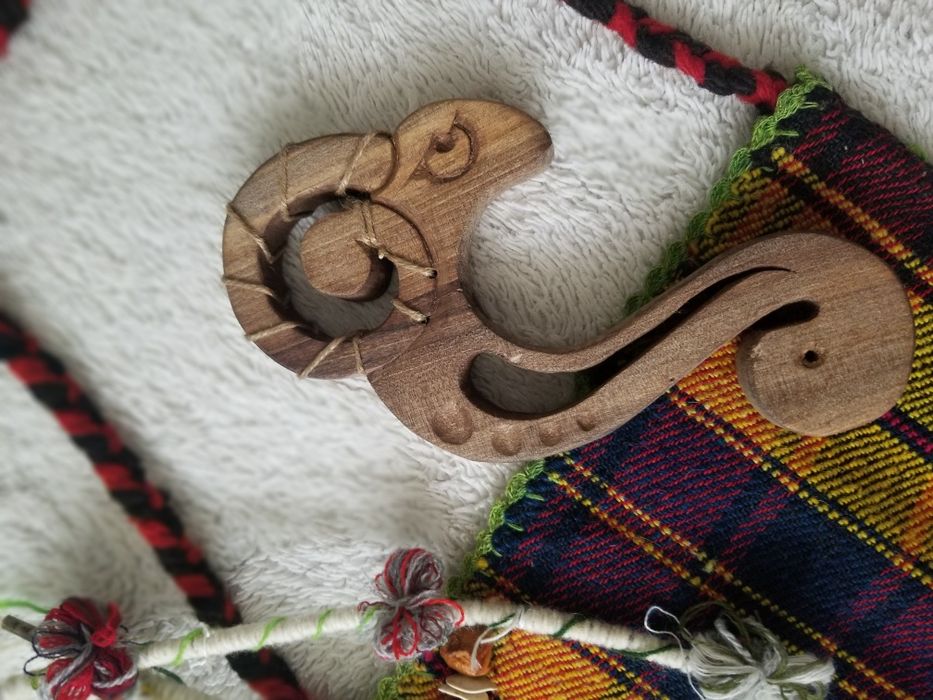 Коледарска ръчно изработена гега геги за коледари,кукери и за носия