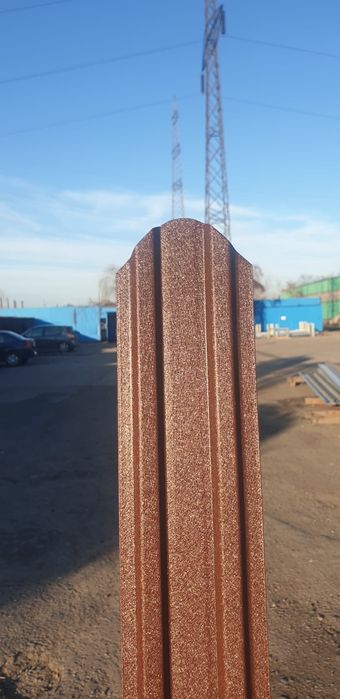 Vand sipca metalica gri mat antracid și maro