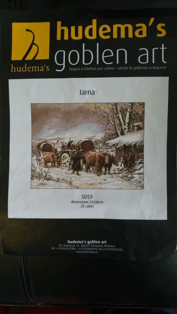 Goblen - Iarna Theodor Aman 30x23cm