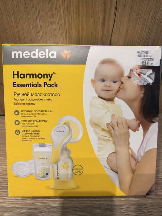 Комплект Ръчна помпа за кърма Медела - Harmony Essentials Pack