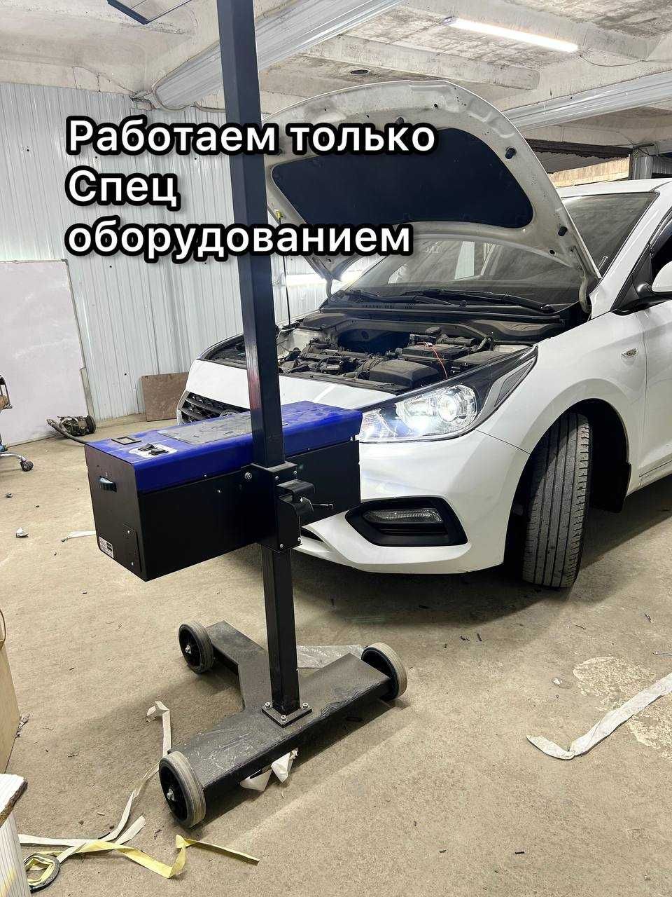 Установка билед линзы / Установка BI LED / Полировка фар