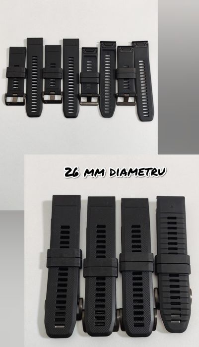 Curele Garmin Fenix originale + after market. Fenix 5, 6, 6X PRO, 7X