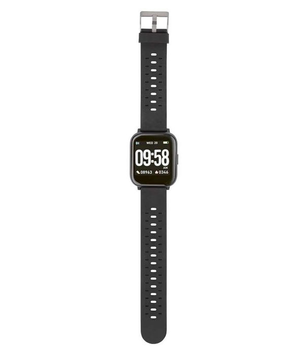 Smartwatch Silvercrest NEGRU, ceas inteligent fitness, NOU, SIGILAT
