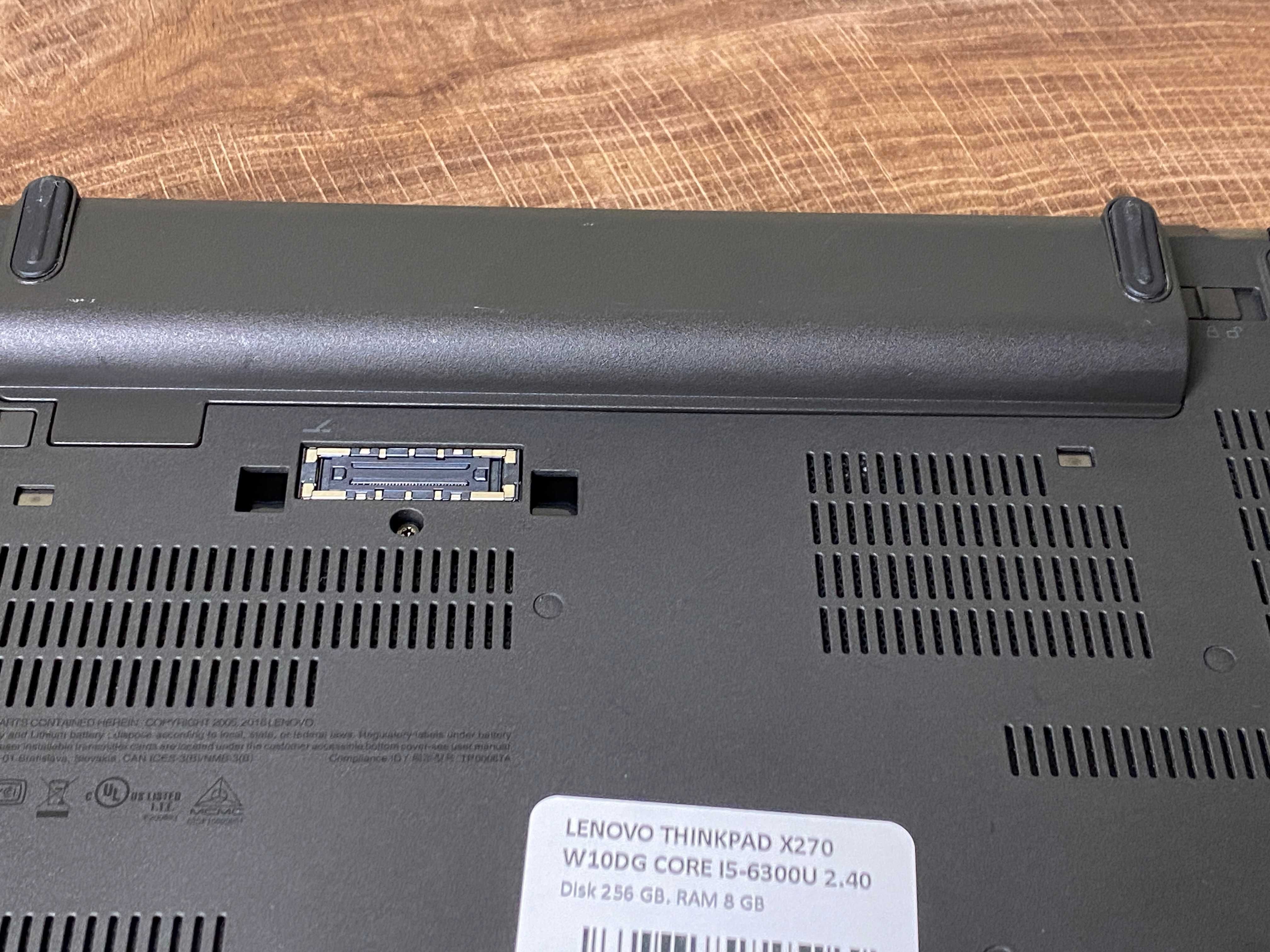 Лаптоп Lenovo Thinkpad X270 I5-6300U /8GB/NVME 256GB SSD/12.5 FullHD