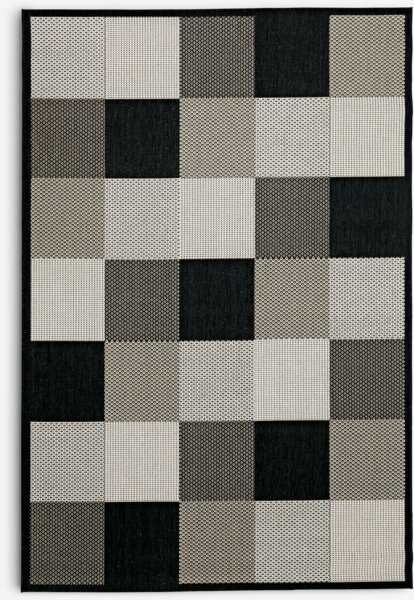 Covor JYSK RIPS 130x193 cm negru/bej