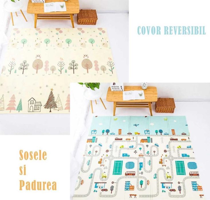 Covoras Pliabil de Joaca Termic 200*180*1 cm Covor Educativ