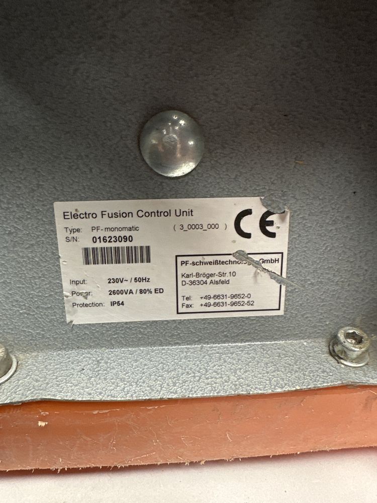 Electrofuziune PF Plasson ca DEFECT tevi pehd gaz apa friamat GF