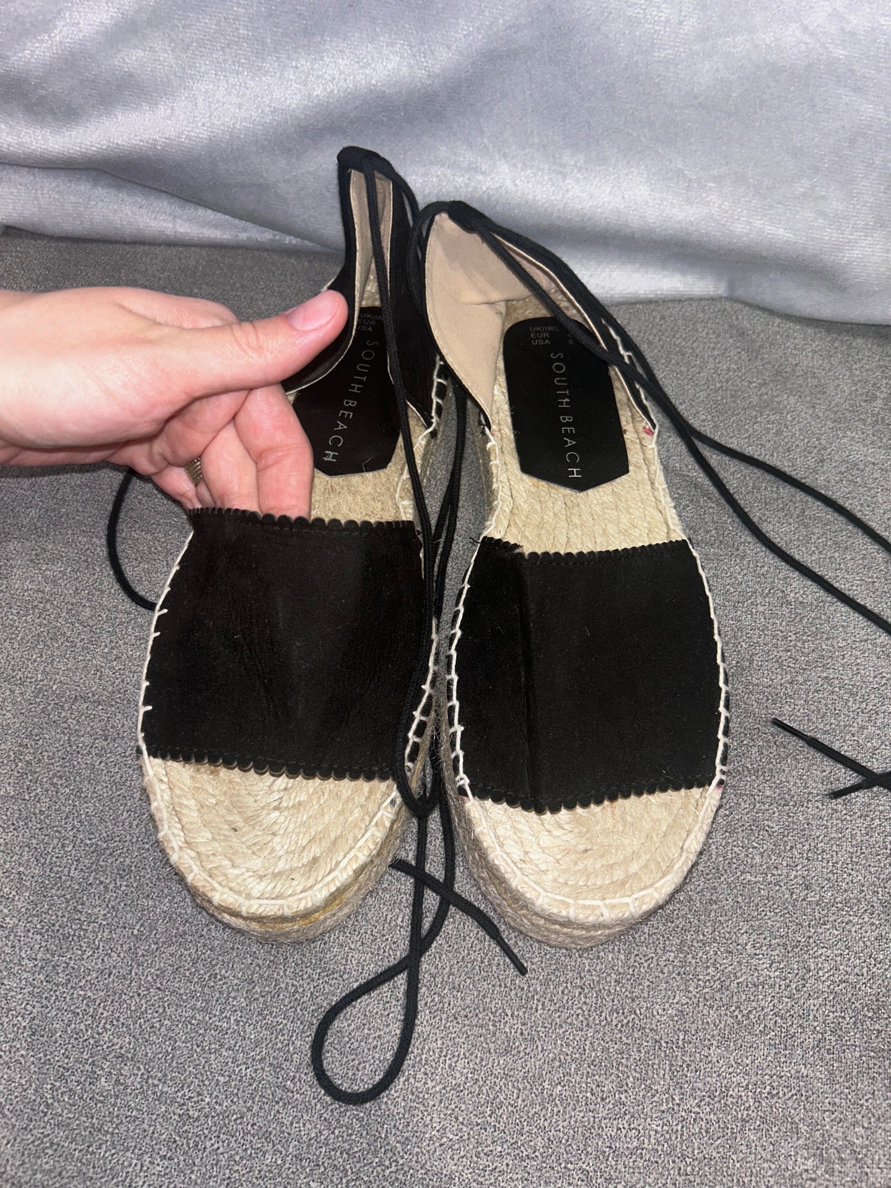 Espadrile cu talpă înaltă
