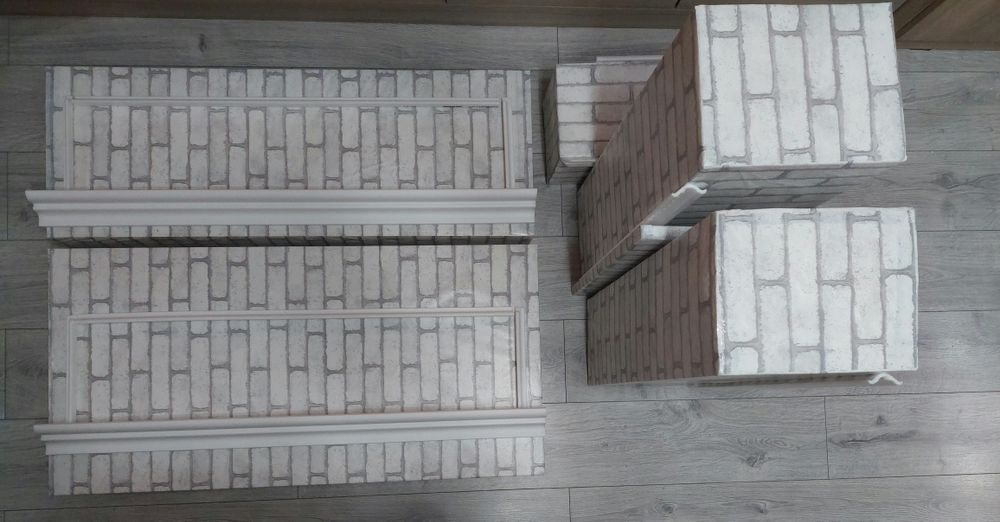 Semineu Decorativ pentru Crăciun, montabil si demontabil