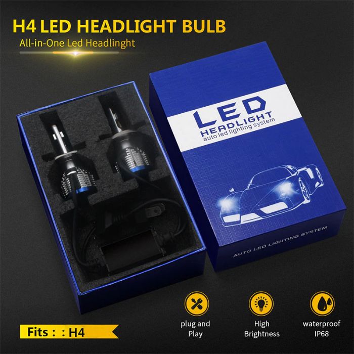 LED автомобилни крушки Н4