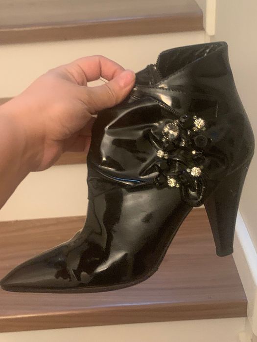 Ботильены черные  Италия 39 р, б/у