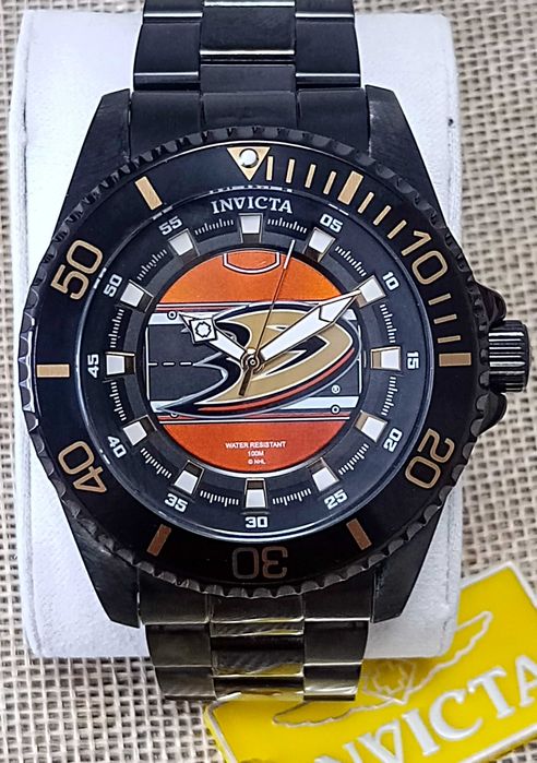 Ceas Invicta NHL Anaheim Ducks Quartz Black Dial – Barbati