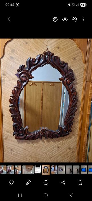 Vand oglinda cu rama sculptata