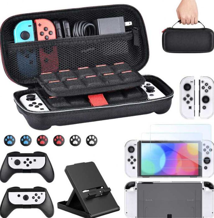 Younik комплект аксесоари за Nintendo Switch OLED 15 в 1