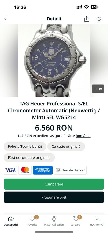 Ceas Tag Heuer Automatic Chronometer