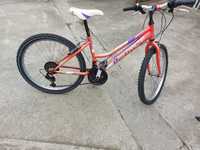Bicicleta pentru fete 9-12 ani cu roti pe 24 toll