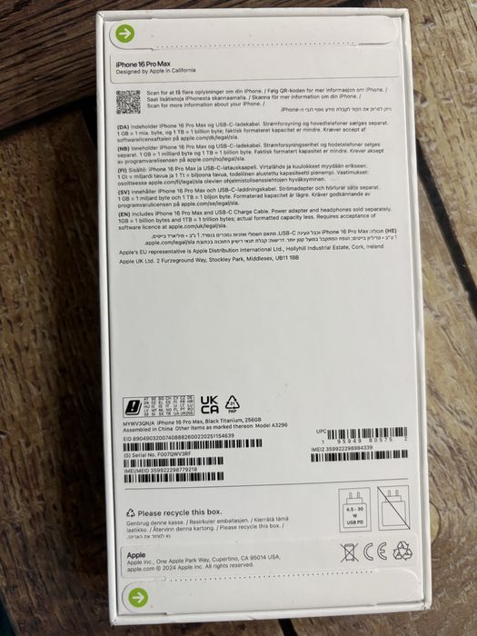 iPhone 16 Pro Max 256GB