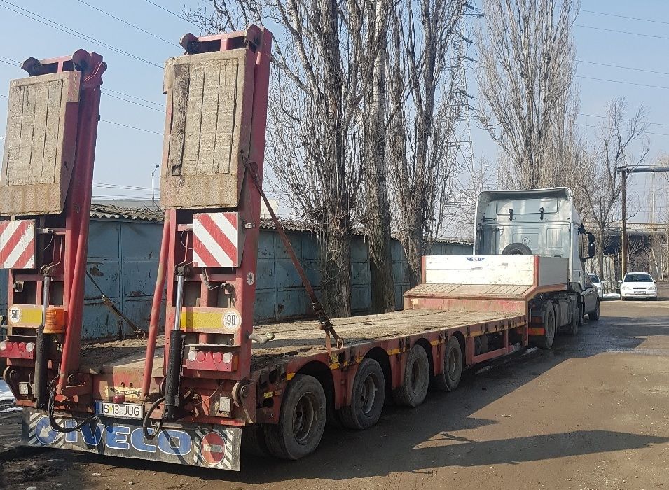transport cu trailere și platforme de la 10 tone pana la 60 tone