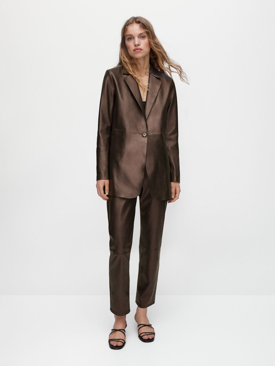 Sacou Massimo Dutti piele