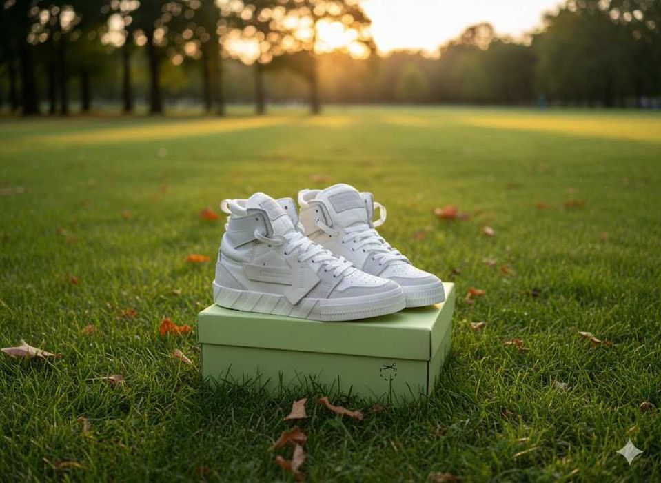 Adidasi OFF White Court 3.0 - Adidasi Piele Naturala - Premium
