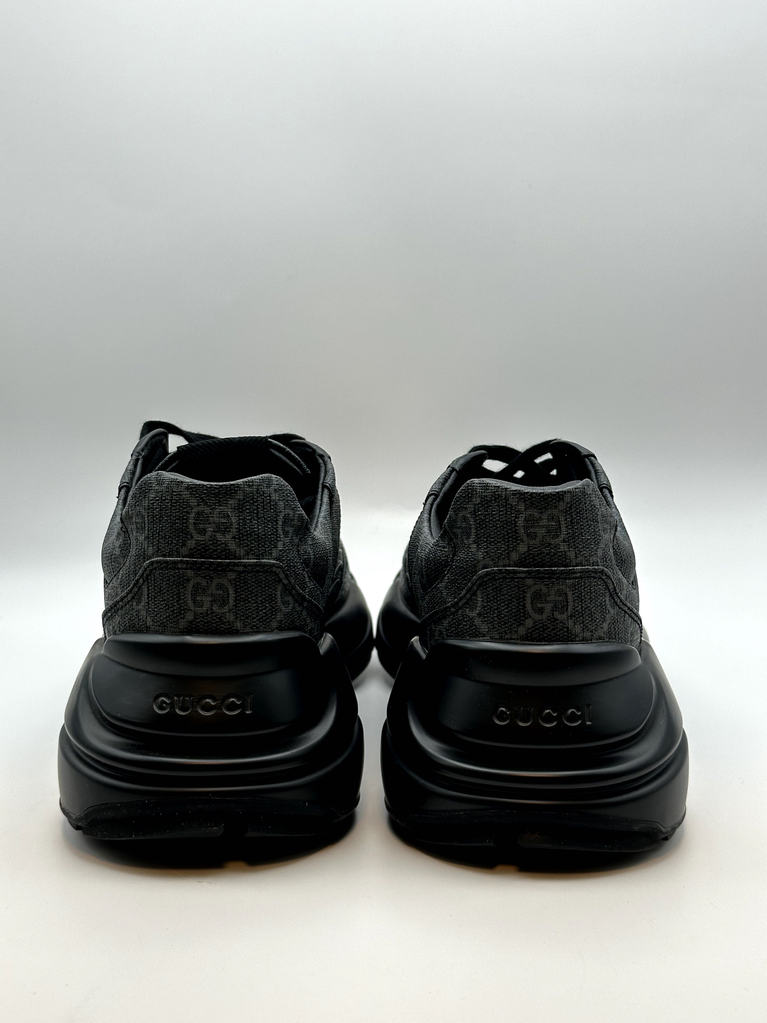 Gucci Rhyton Full Black Multilogo Sneakers