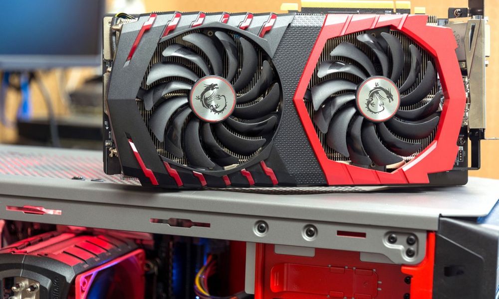 Видеокарта RX 580 MSI Gaming X без вентиляторов