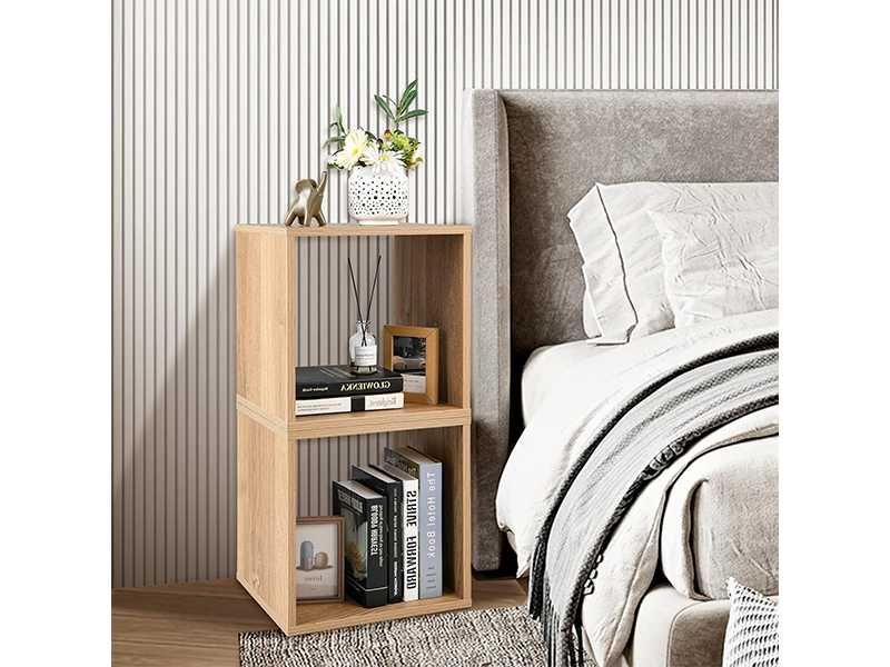 НОВИ! Етажерка куб дъб крафт 35x35x30 см