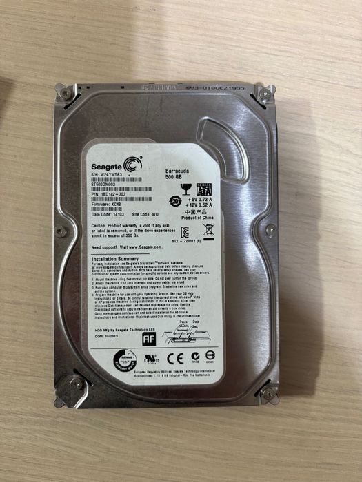 Hard Disk 500GB Seagate HDD ST500DM002 SATA3 6GB/S 16MB Cache 7200 Rpm