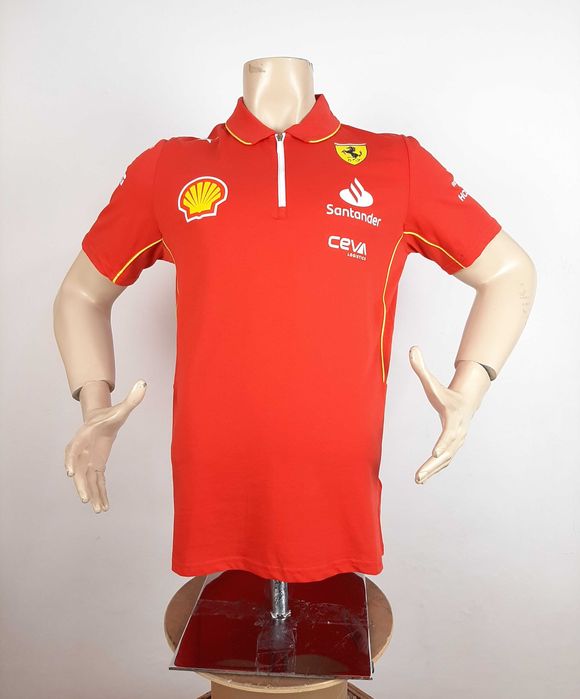 Puma Scuderia Ferrari F1 Team - Оригинална мъжка тениска с яка