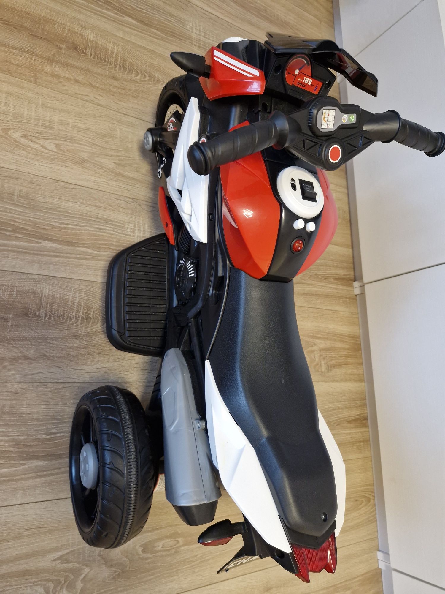 Motocicleta electrica pentru copii QLS 801, 88 x 42 x 53 cm, roti EVA