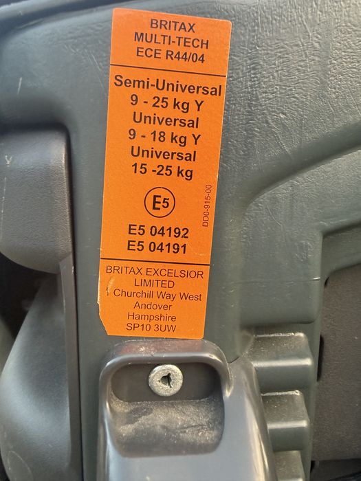 Scaun auto Britax 9–25 kg – sigur, confortabil