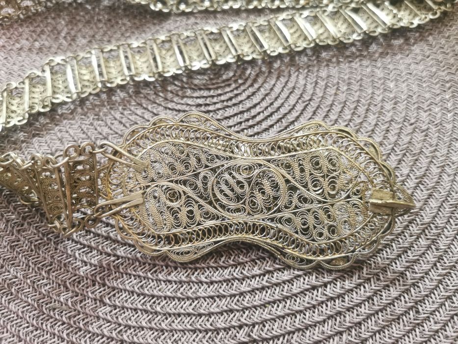 Сребърен колан филиграм