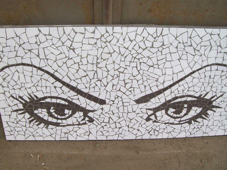 Tablou mozaic ceramica special lucrat manual Trenkart