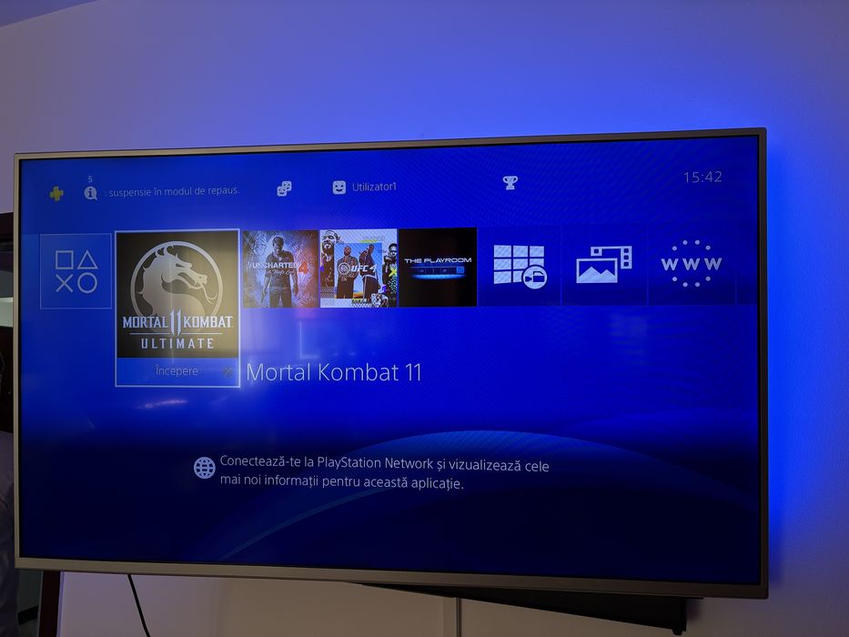 URGENT 999 lei!! ps4 slim cu 4 controllere si 11 jocuri!