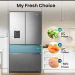 Hisense RF-749N4WIF, 579 л, французские двери, с диспенсером, No Frost