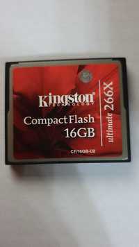 card de memorie kingston compact flash ultimate, 16gb, ultimate 266x