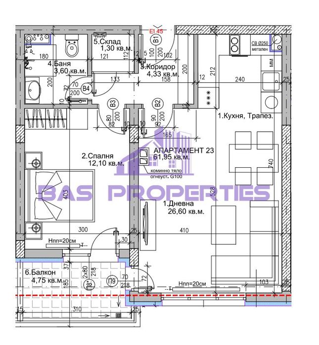 Продава се Двустаен апартамент в София, Люлин 5 - 71 кв.м за 1355 €/кв.м - Снимка #2