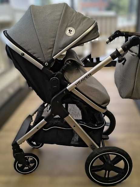 Детска комбинирана количка - Heaven Set, сива