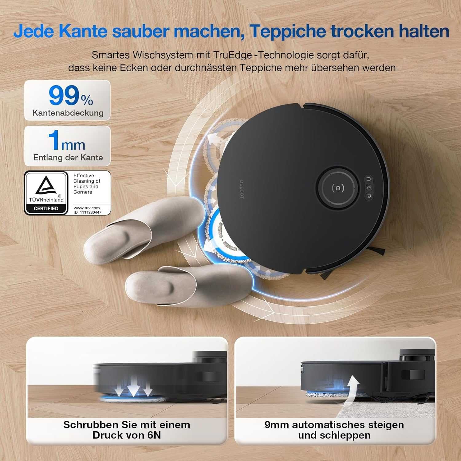 ECOVACS Deebot T30S Combo – Прахосмукачка робот със станция
