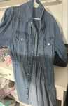 rochie denim cu nasturi
